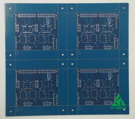 Bom preço Tabela de circuito de cobre personalizada 3 camadas com LF HAL e máscara azul para painel múltiplo on-line