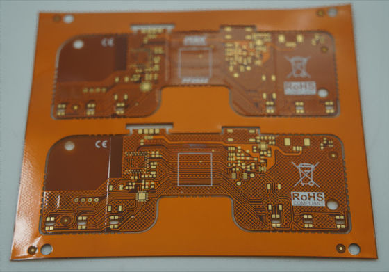 Bom preço 2 camadas de placa de PCB flexível 1OZ de cobre 0.2mm espessura da placa EING com endurecedor on-line